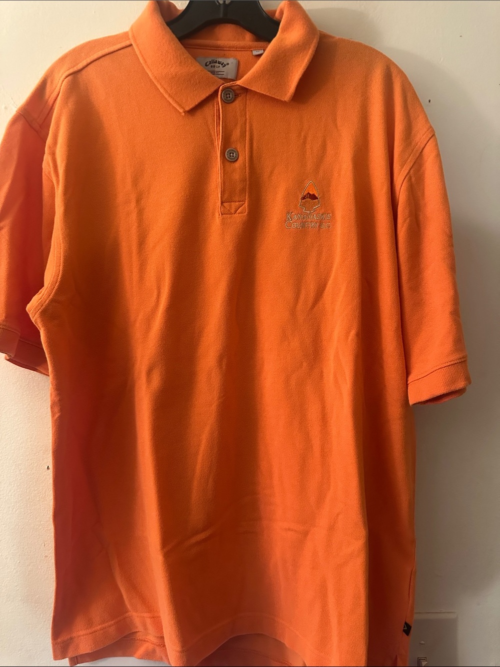Calloway Golf Men's Orange Polo Shirt - Casual Short Sleeve